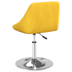 Senfgelbe Samt Esszimmerstühle, 2er-Set