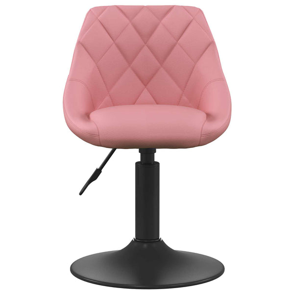 Rosa Geometrischer Barhocker Kunstleder