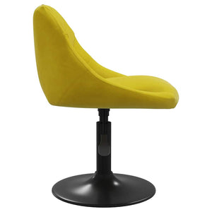 Senfgelber Samt Barhocker