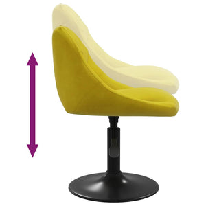 Senfgelber Samt Barhocker