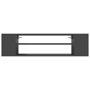 Grauer TV-Hängeschrank 100 cm