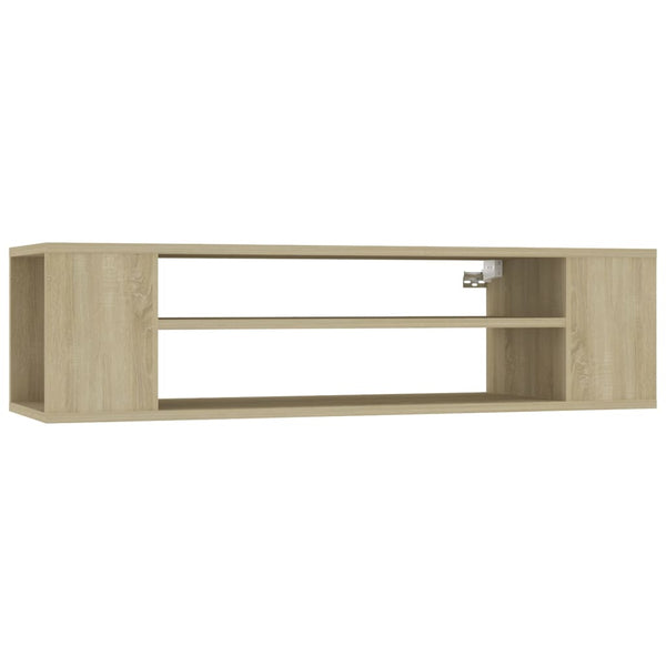 vidaXL Wall-Mounted TV Cabinet Sonoma Oak 100x30x26.5 cm Engineered Wood