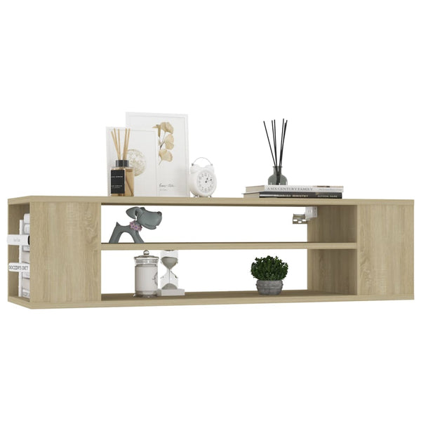 vidaXL Wall-Mounted TV Cabinet Sonoma Oak 100x30x26.5 cm Engineered Wood