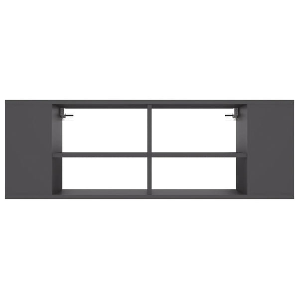 vidaXL Wall-Mounted TV Cabinet Grey 102x35x35 cm Engineered Wood