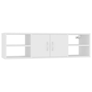 vidaXL Wall Shelf White 102x30x29 cm Engineered Wood