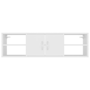 vidaXL Wall Shelf White 102x30x29 cm Engineered Wood