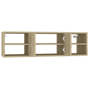 vidaXL Wall Shelf Sonoma Oak 102x30x29 cm Engineered Wood