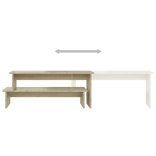 vidaXL TV Cabinet Sonoma Oak 180x30x43 cm Engineered Wood