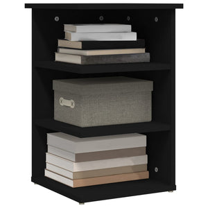 vidaXL Side Shelf Black 35x35x55 cm Engineered Wood