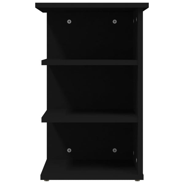 vidaXL Side Shelf Black 35x35x55 cm Engineered Wood
