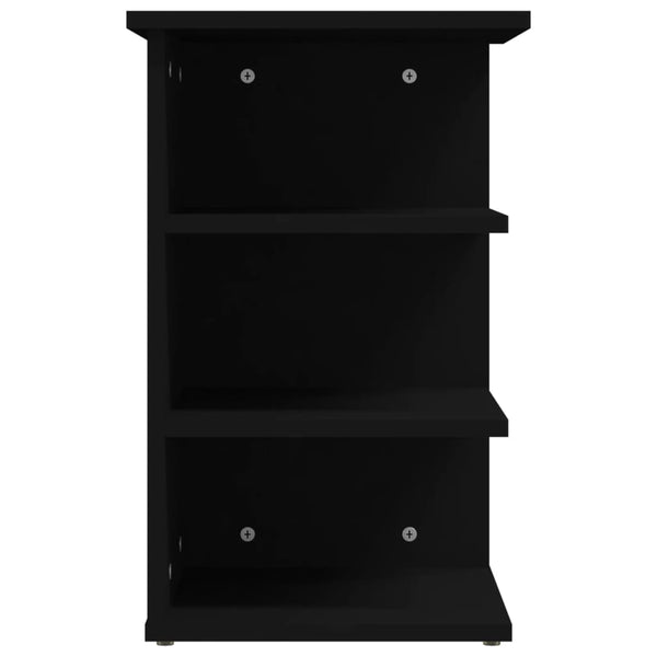 vidaXL Side Shelf Black 35x35x55 cm Engineered Wood