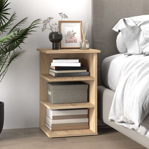 vidaXL Side Shelf Sonoma Oak 35x35x55 cm Engineered Wood
