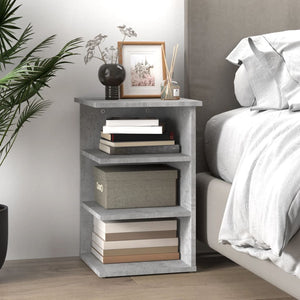 vidaXL Side Shelf Concrete Grey 35x35x55 cm Engineered Wood