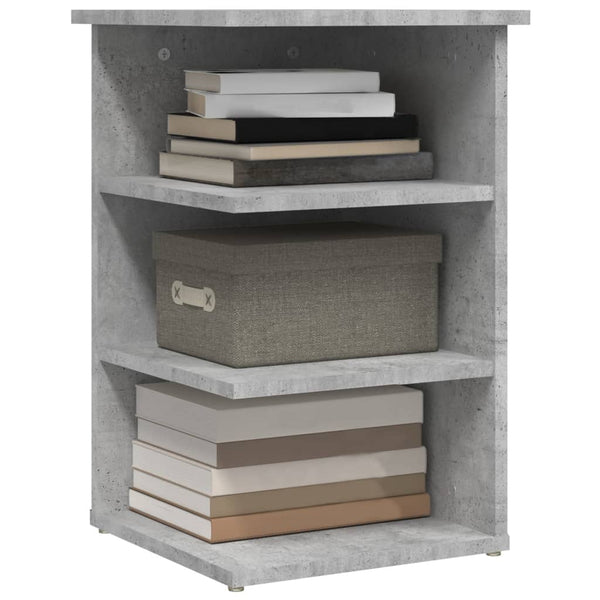 vidaXL Side Shelf Concrete Grey 35x35x55 cm Engineered Wood
