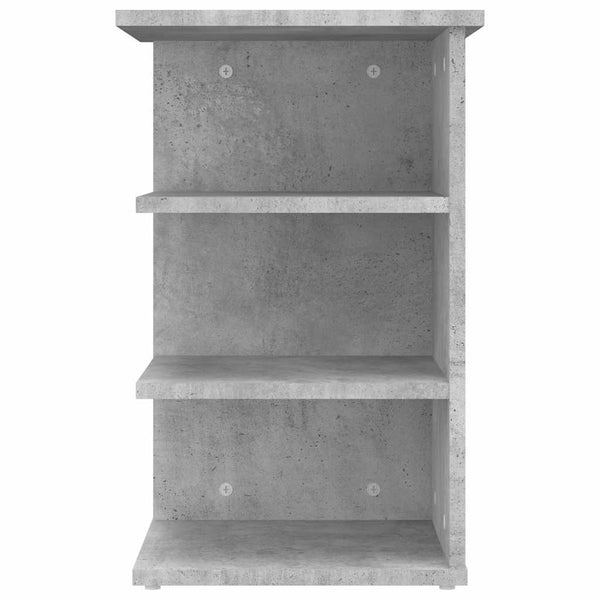 vidaXL Side Shelf Concrete Grey 35x35x55 cm Engineered Wood