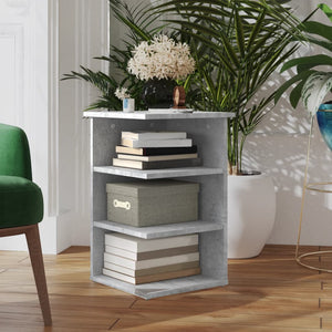 vidaXL Side Shelf Concrete Grey 35x35x55 cm Engineered Wood
