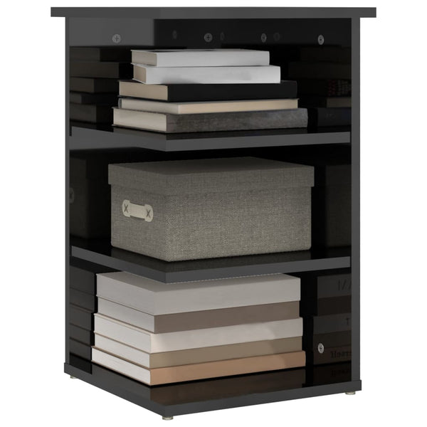 vidaXL Side Cabinet High Gloss Grey 35x35x55 cm Engineered Wood