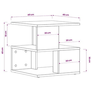 vidaXL Side Table White 40x40x40 cm Engineered Wood