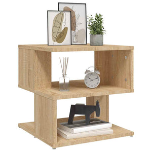 vidaXL End Table Sonoma Oak 40x40x40 cm Engineered Wood