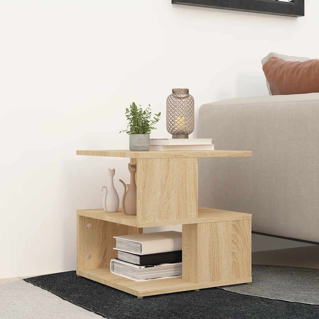 vidaXL End Table Sonoma Oak 40x40x40 cm Engineered Wood