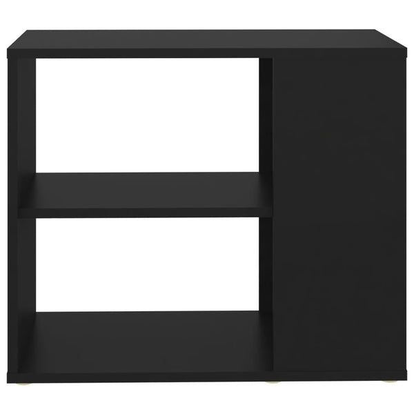 vidaXL Side Table Black 60x30x50 cm Engineered Wood