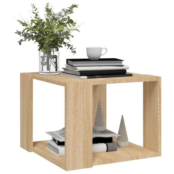 vidaXL Coffee Table Sonoma Oak 40x40x30 cm Engineered Wood