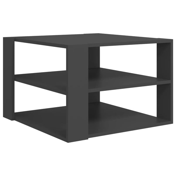 vidaXL Coffee Table Grey 60x60x40 cm Engineered Wood