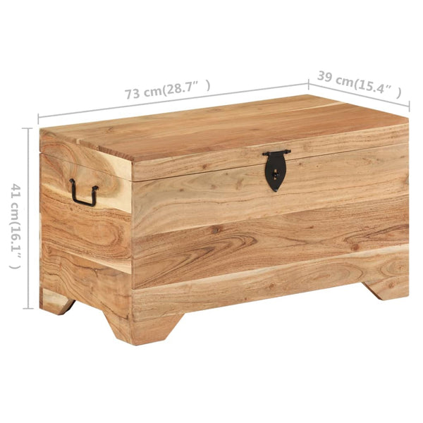 vidaXL Solid Acacia Wood Storage Chest