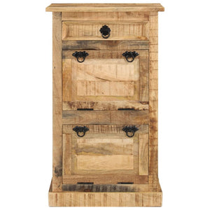 vidaXL Shoe Cabinet with 4 Compartments and Drawer Solid Mango Wood