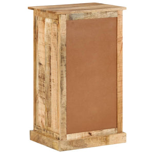 vidaXL Shoe Cabinet with 4 Compartments and Drawer Solid Mango Wood