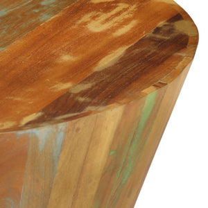 vidaXL Coffee Table Ø65x31 cm Solid Reclaimed Wood