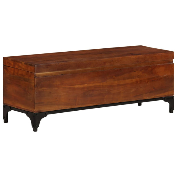 vidaXL Storage Trunk 110x35x41 cm Solid Acacia Wood