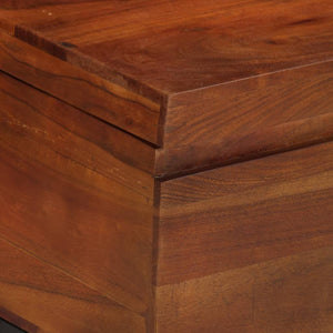 vidaXL Storage Trunk 110x35x41 cm Solid Acacia Wood