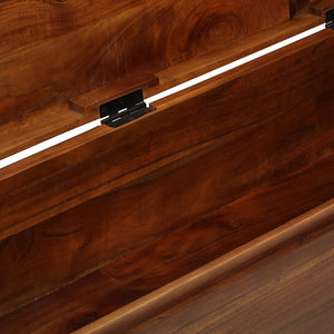 vidaXL Storage Trunk 110x35x41 cm Solid Acacia Wood