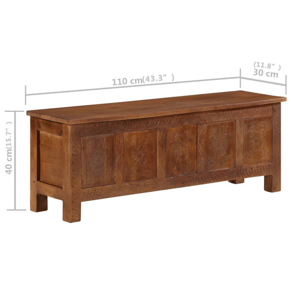 Massivholz Mango Truhe 110cm