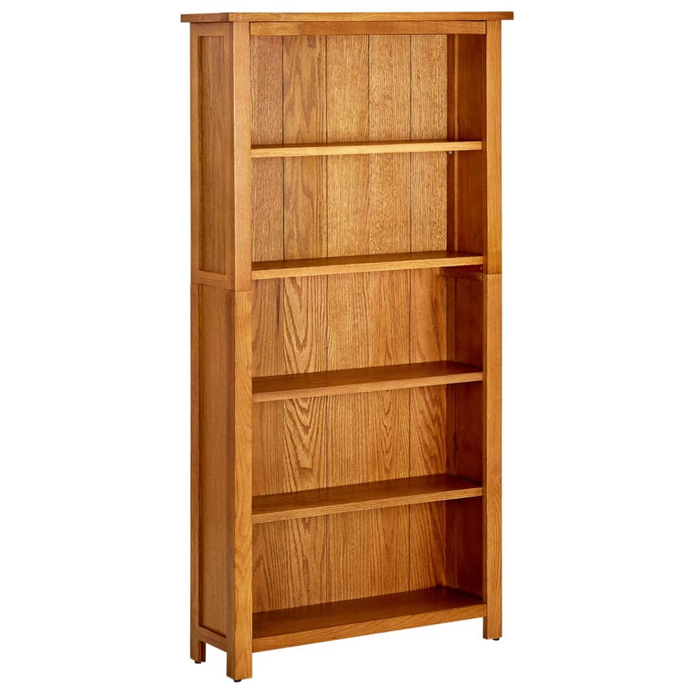 Eiche Bücherregal 5 Fächer 70x140 cm