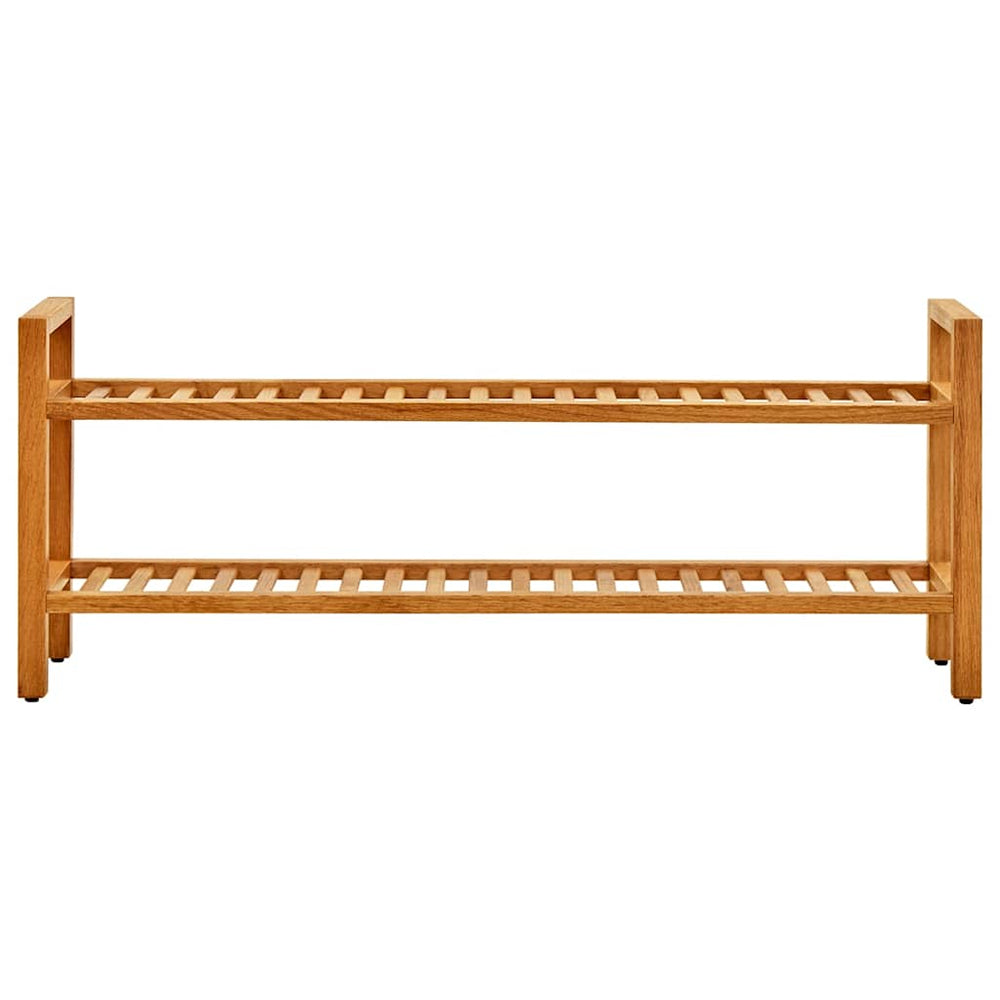 Massivholz Schuhregal Eiche 2 Etagen