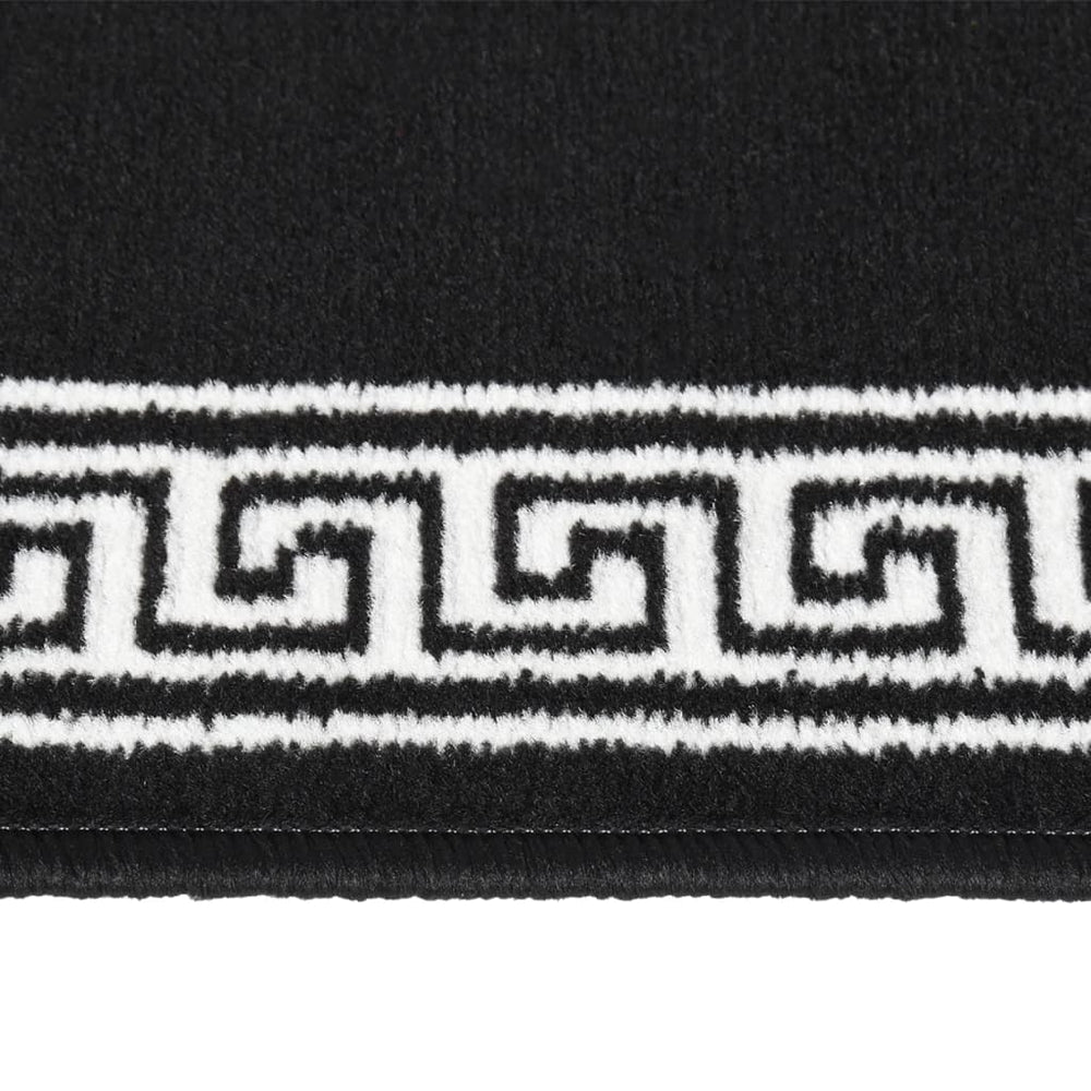 vidaXL Runner BCF Black with Pattern 60x200 cm