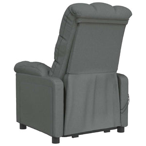 vidaXL Electric Massage Chair Dark Grey Fabric