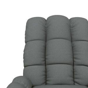 vidaXL Electric Massage Chair Dark Grey Fabric