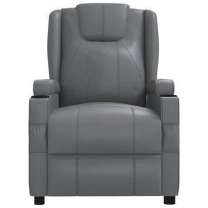 vidaXL Electric Massage Chair Anthracite Faux Leather