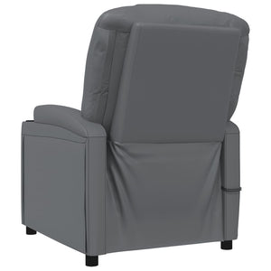 vidaXL Electric Massage Chair Anthracite Faux Leather