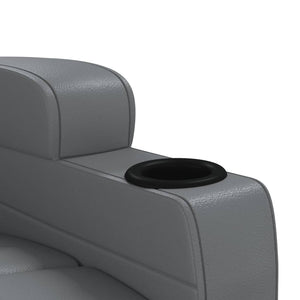 vidaXL Electric Massage Chair Anthracite Faux Leather