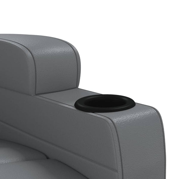 vidaXL Electric Massage Chair Anthracite Faux Leather