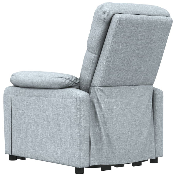 vidaXL Electric Massage Armchair Light Grey Fabric