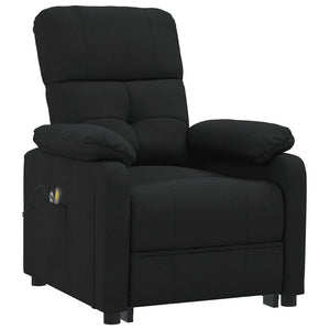 vidaXL Electric Massage Chair Black Fabric