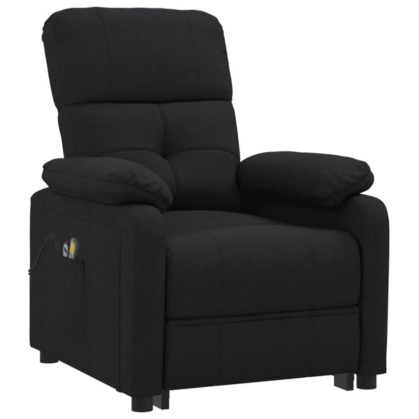 vidaXL Electric Massage Chair Black Fabric