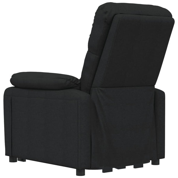 vidaXL Electric Massage Chair Black Fabric