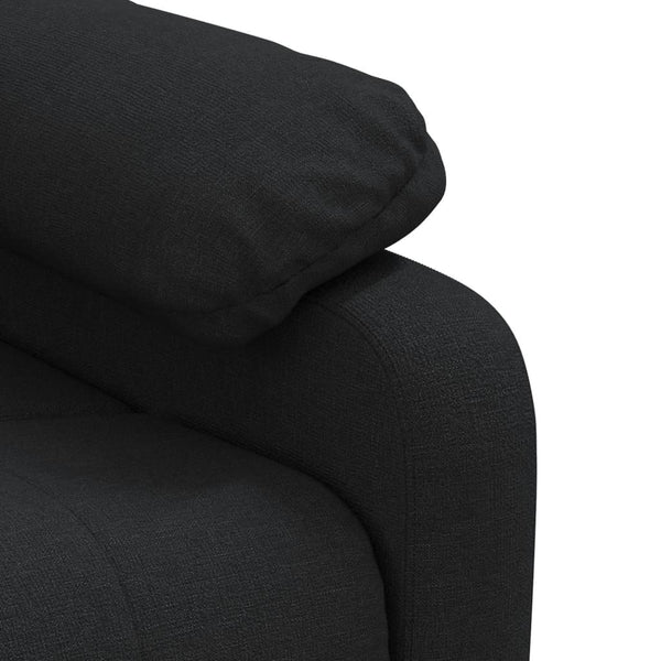 vidaXL Electric Massage Chair Black Fabric