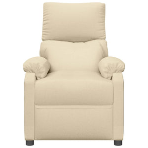 vidaXL Electric Massage Armchair Cream Fabric